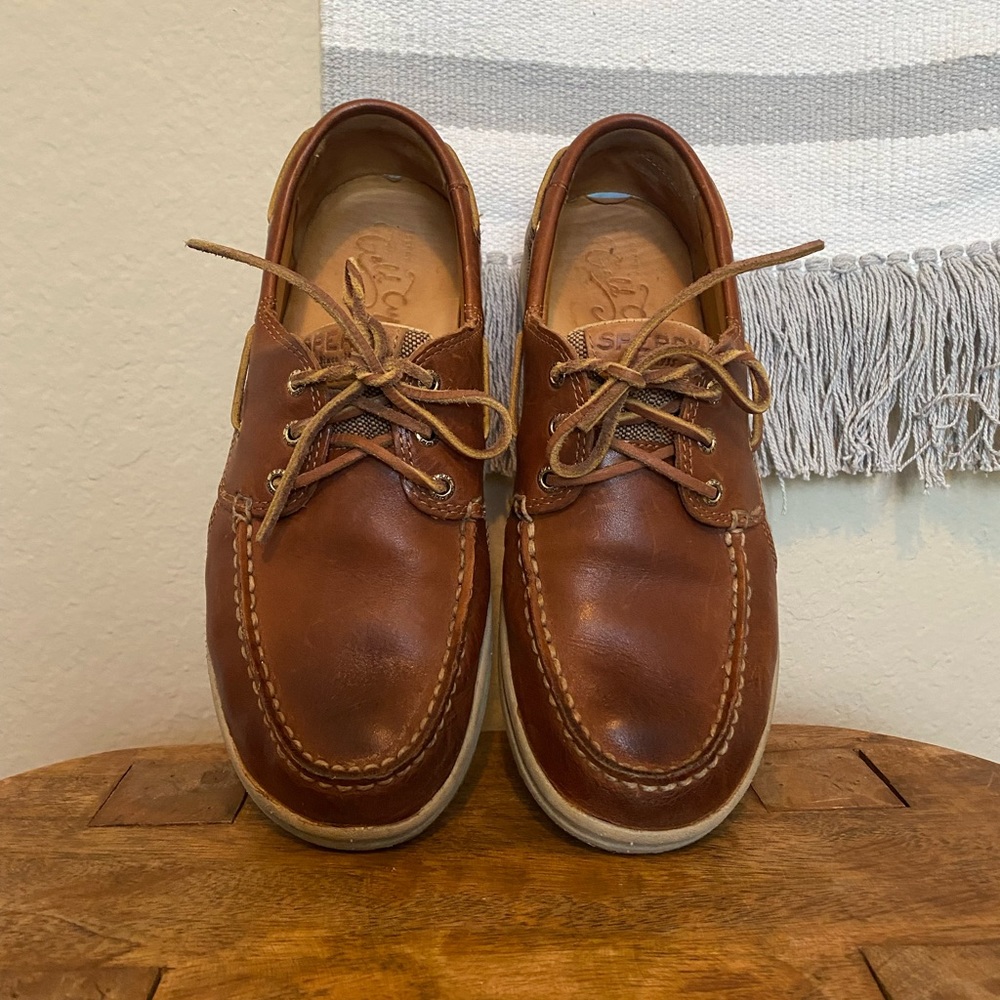 Sperry’s mens gold cup gamefish 3-eye boat shoes 11